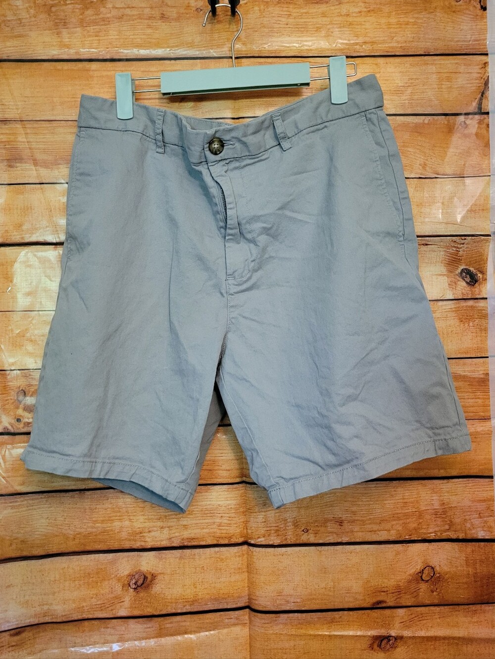 Men's Casual Light Gray Cotton Shorts- S36